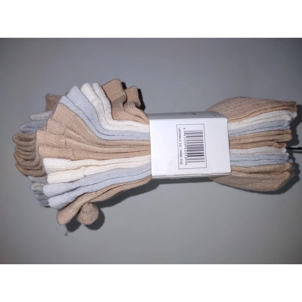 Nine West Cotton Blend Low Cut Socks 8 Pairs‎ Shoe Size 5-10
